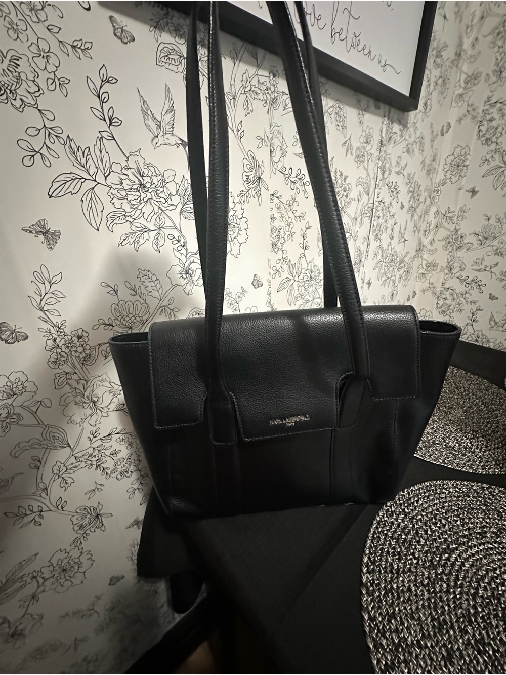 Black Leather Shoulder Bag